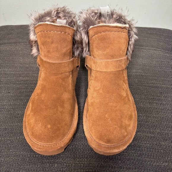 Bearpaw Konnie Winter Booties Ankle Boots Shoes-Brown-Suede-Women Size 6 - Picture 2 of 11
